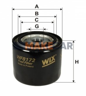 Фильтр топливный (PP 944) WIX FILTERS WF8172 (фото 1)
