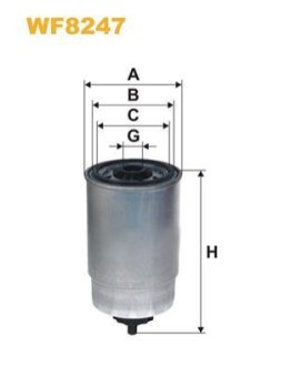 ФІЛЬТР ПАЛИВА WIX FILTERS WF8247 фото товару