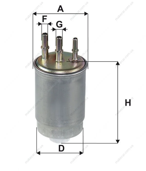 <strong>Фільтр паливний SANGYONG KYRON, REXTON 2.0, 2.7 XDI 05- (вир-во WIX-FILTERS) WIX FILTERS WF8558 (фото 1)</strong>