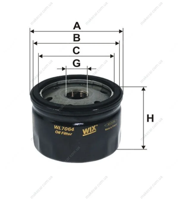 <strong>Фільтр масляний WIX FILTERS WL7064 (фото 1)</strong>