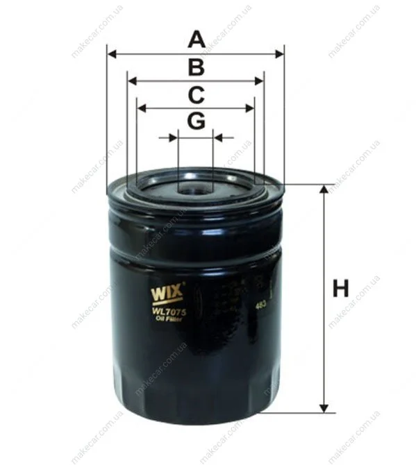 <strong>Фільтр масляний WIX FILTERS WL7075 (фото 1)</strong>