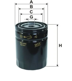 Фільтр масляний для Ford, Lada, Zaz, Chevrolet, Renault WIX FILTERS WL7096 фото товару