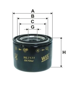 Фільтр масляний для WIX FILTERS WL7171 фото товару