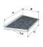 <strong>Фільтр салону /K1106A вугільний (вир-во WIX-FILTERS) WIX FILTERS WP9103 (фото 1)</strong>