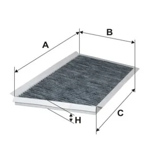 Фільтр салону /K1106A вугільний (вир-во WIX-FILTERS) для Mercedes WIX FILTERS WP9103 фото товару