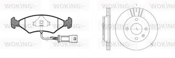 <strong>Гальмівні колодки WOKING 80193.02 (фото 1)</strong>