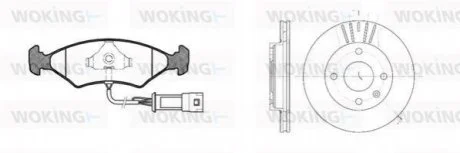 Гальмівні колодки для Ford, Mazda WOKING 80193.02 фото товару