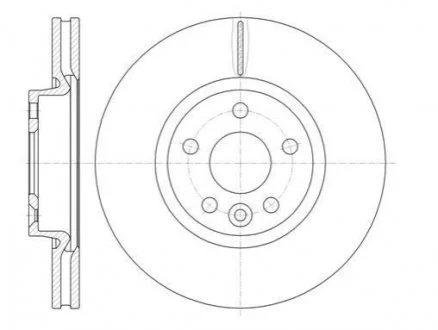 Гальмівний диск перед. Mondeo IV/S-MAX/Galaxy 06-15 (300x28) для WOKING D61019.10 фото товару