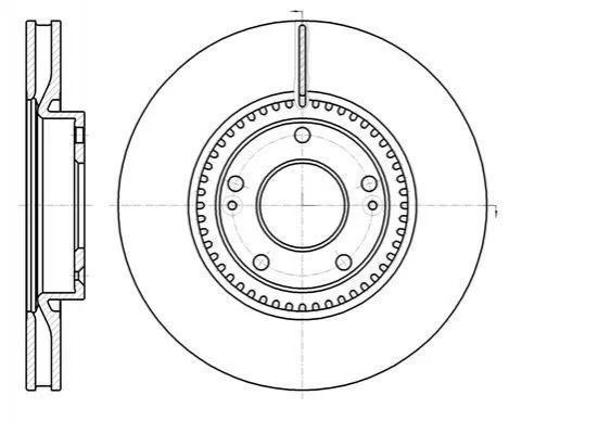 <strong>Гальмівний дискпередній вент. Hyundai I30 /Kia Cee\'D/ Cerato III 1.4-2.6 11 - (300x28) WOKING D61217.10 (фото 1)</strong>