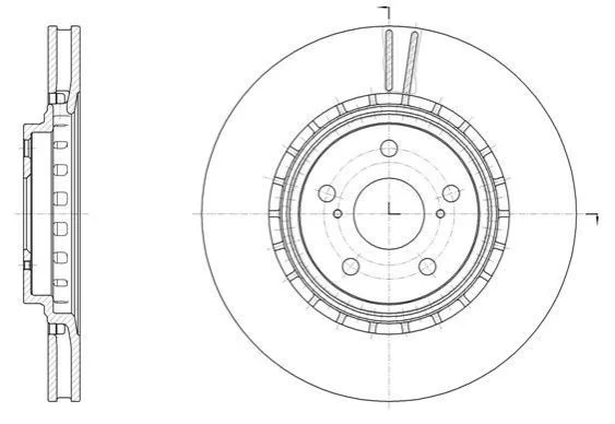 <strong>Диск гальмівний передній (кратно 2) (вир-во Remsa) Toyota Rav4 12> / Lexus NX 14> (D61540.10) WOKING D6154010 (фото 1)</strong>