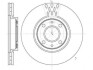 Купити Гальмівний диск (передній) ALFA ROMEO MITO /CITROËN NEMO/FIAT 500/ DOBLO/PANDA/FIORINO /LANCIA YPSIL WOKING D6443.10 за низькою ціною в Україні (фото 1)