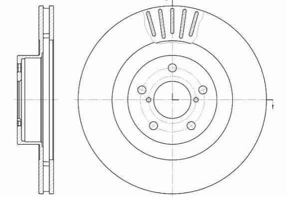 <strong>Гальмівний диск BRZ/Forester/Impreza/Legacy/Outback (09-21) WOKING D6816.10 (фото 1)</strong>