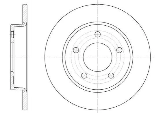 <strong>Тормозной диск задний. Mazda 3/3/Axela (06-21) WOKING D6906.00 (фото 1)</strong>