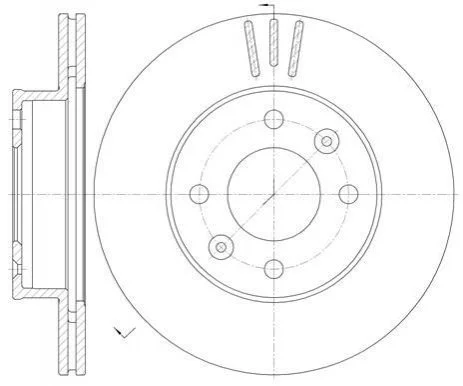 <strong>Гальмівний диск перед. i10/Picanto (04-21) WOKING D6990.10 (фото 1)</strong>