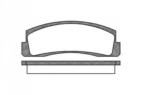 Тормозные колодки перед. Niva (76-21) WOKING P0033.00