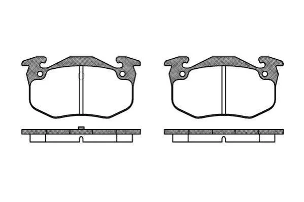 <strong>Тормозные колодки зад. Peugeot 206 99-/Renault Megane I 96-03 WOKING P0443.50 (фото 1)</strong>