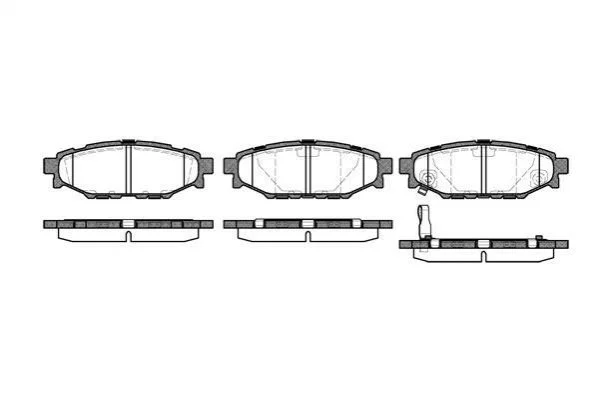 <strong>Колодки тормозные дисковые задние Subaru Forester (sh) 2.0 08-,Subaru Forester (WOKING P1036301 (фото 1)</strong>