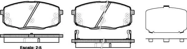 <strong>Гальмівні колодки перед. Hyundia i30/KIA C\'eed 02- WOKING P11383.12 (фото 1)</strong>
