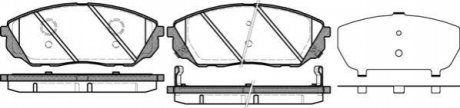 Гальмівні колодки перед. Kia Sorento 02- (sumitomo) WOKING P1141312