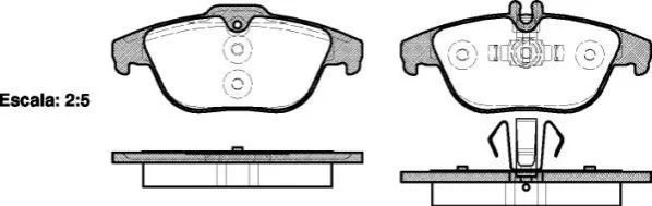 <strong>Колодки тормозные дисковые задние Mercedes-benz C-class (c204) 1.6 11-,Mercedes- WOKING P1205300 (фото 1)</strong>
