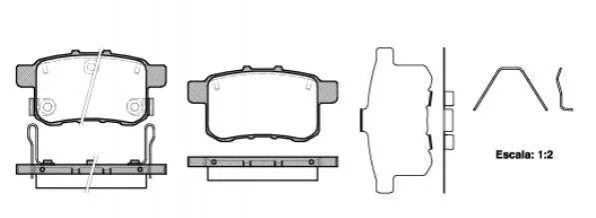 <strong>Гальмівні колодки зад. Honda Accord VIII 08- (nissin) WOKING P12323.12 (фото 1)</strong>