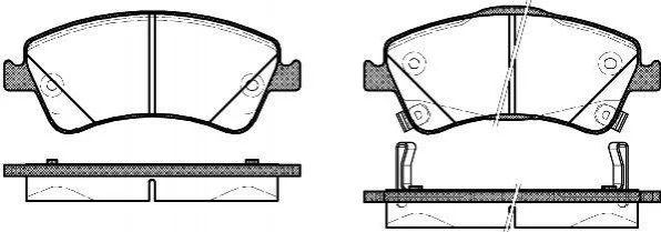 <strong>Гальмівні колодки перед. Toyota Auris 07-12 (bosch) (150,8x62,5x19,5) WOKING P12413.02 (фото 1)</strong>