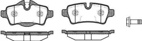 Колодки гальмівний диск. задн. (Remsa) Mini Cooper, One, Clubman 08> WOKING P12443.00 (фото 1)