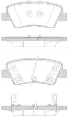 <strong>Гальмівні колодки зад. Hyundai i30/i40 11-/Kia Rio 1.4-3.8 12- (akebono) WOKING P12623.42 (фото 1)</strong>