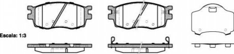 Гальмівні колодки передні Hyundai Accent/Kia Rio 05- (mando) WOKING P13083.02