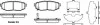 <strong>Гальмівні колодки задн. BRZ/Forester/Legacy/Outback/Tribeca (05-21) WOKING P13283.01 (фото 1)</strong>