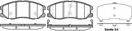 Колодки тормозные дисковые передние Chevrolet Captiva 2.0 06-,Chevrolet Captiva WOKING P1361312 фото товара