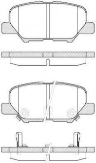 Колодки тормозные дисковые задние Citroen C4 aircross 1.6 10-,Citroen C4 aircros WOKING P1436302 (фото 1)