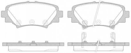 Колодки тормозные дисковые задние Mazda 3 1.5 13-,Mazda 3 2.0 13-,Mazda 3 2.2 13 WOKING P1470302 (фото 1)