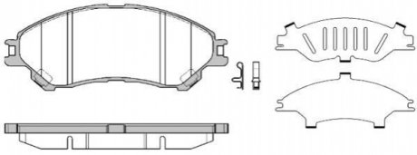 Колодки тормозные дисковые передние Suzuki Sx4 s-cross 1.6 13- (P14893.02) WOKIN WOKING P1489302