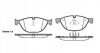 Колодки гальмові дискові передні Bmw 5 2.0 09-,Bmw 5 3.0 09-,Bmw 5 4.4 09- (P WOKING P1514300 (фото 1)