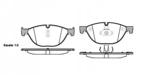 Колодки гальмові дискові передні Bmw 5 2.0 09-,Bmw 5 3.0 09-,Bmw 5 4.4 09- (P для WOKING P1514300 фото товару