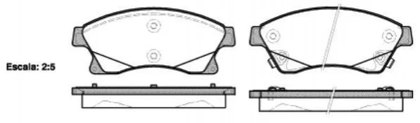 <strong>Гальмівні колодки перед. Aveo 11-/Astra J 09- (Bosch) WOKING P15313.12 (фото 1)</strong>