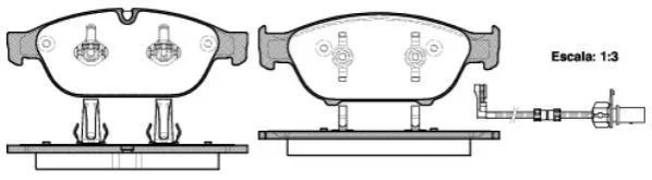 <strong>Колодки гальмівний диск. перед. (пр-во Remsa) Audi A6 A7 13>18 A8 11>18 WOKING P15413.02 (фото 1)</strong>