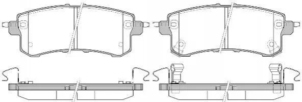<strong>Колодки гальмівні дискові задні Infiniti Qx56 5.6 10-,Nissan Patrol vi 5.6 10- WOKING P1547302 (фото 1)</strong>