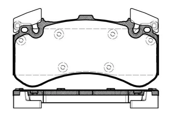 <strong>Колодки гальмівні диск. перед. (пр-во Remsa) Audi A4 A5 A6 A7 A8 17> (P15633.00) WOKING P1563300 (фото 1)</strong>