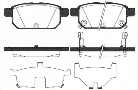 Колодки тормозные дисковые задние Suzuki Swift iv 1.2 10-,Suzuki Swift iv 1.3 10 для WOKING P1571302 фото товара