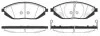 <strong>Колодки тормозные дисковые передние Chevrolet Spark 1.0 09-,Chevrolet Spark 1.2 WOKING P1572302 (фото 1)</strong>