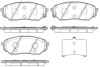 Колодки тормозные диск. перед. (Remsa) Kia Sorento III 15> WOKING P17613.02 (фото 1)