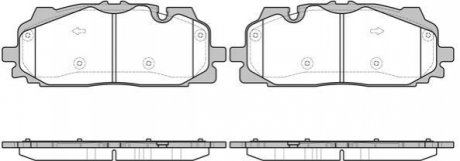 Колодки гальмові дискові передні Audi Q7 3.0 15- (P17673.00) WOKING P1767300