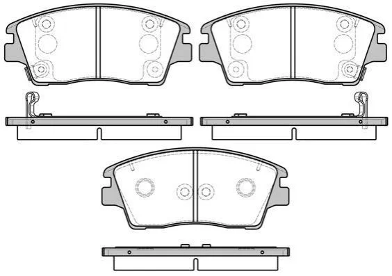 <strong>Гальмівні колодки перед Hyundai Tucson 1.6-2.0 14- WOKING P17763.02 (фото 1)</strong>