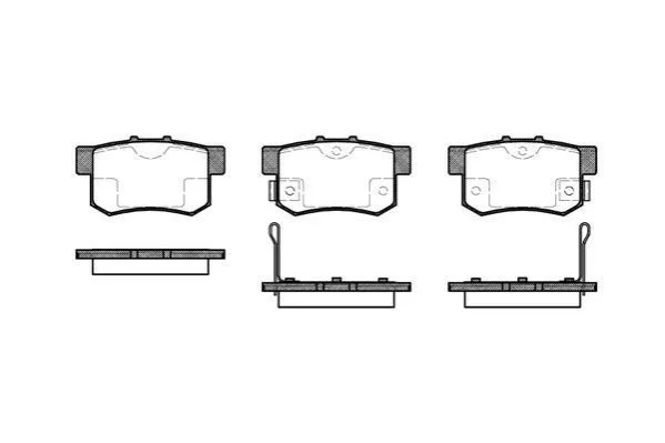 <strong>Гальмівні колодки задн. Accord/Civic/CR-V/CR-Z/Integra (93-21) WOKING P2253.02 (фото 1)</strong>