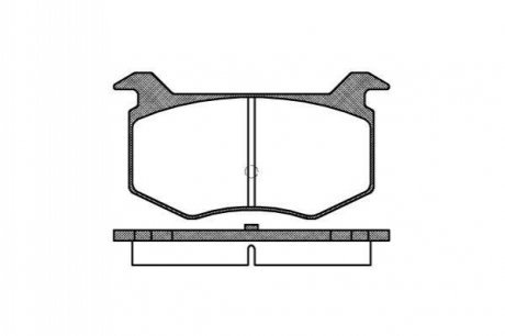 Тормозные колодки передние Moskvich WOKING P2883.00