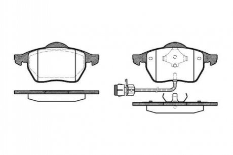 Гальмівні колодки перед 100/200/A4/A6/Passat 79-01 WOKING P2903.02