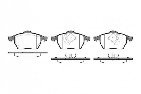 Тормозные колодки передние A3/Golf/Passat 1.4-2.9 94-10 (ATE) WOKING P2903.20 фото товара