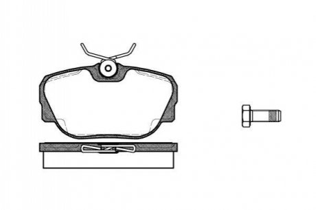 Тормозные колодки передние BMW 3 (E30)/Z1 1.6-2.7 82-94 WOKING P3963.00 (фото 1)